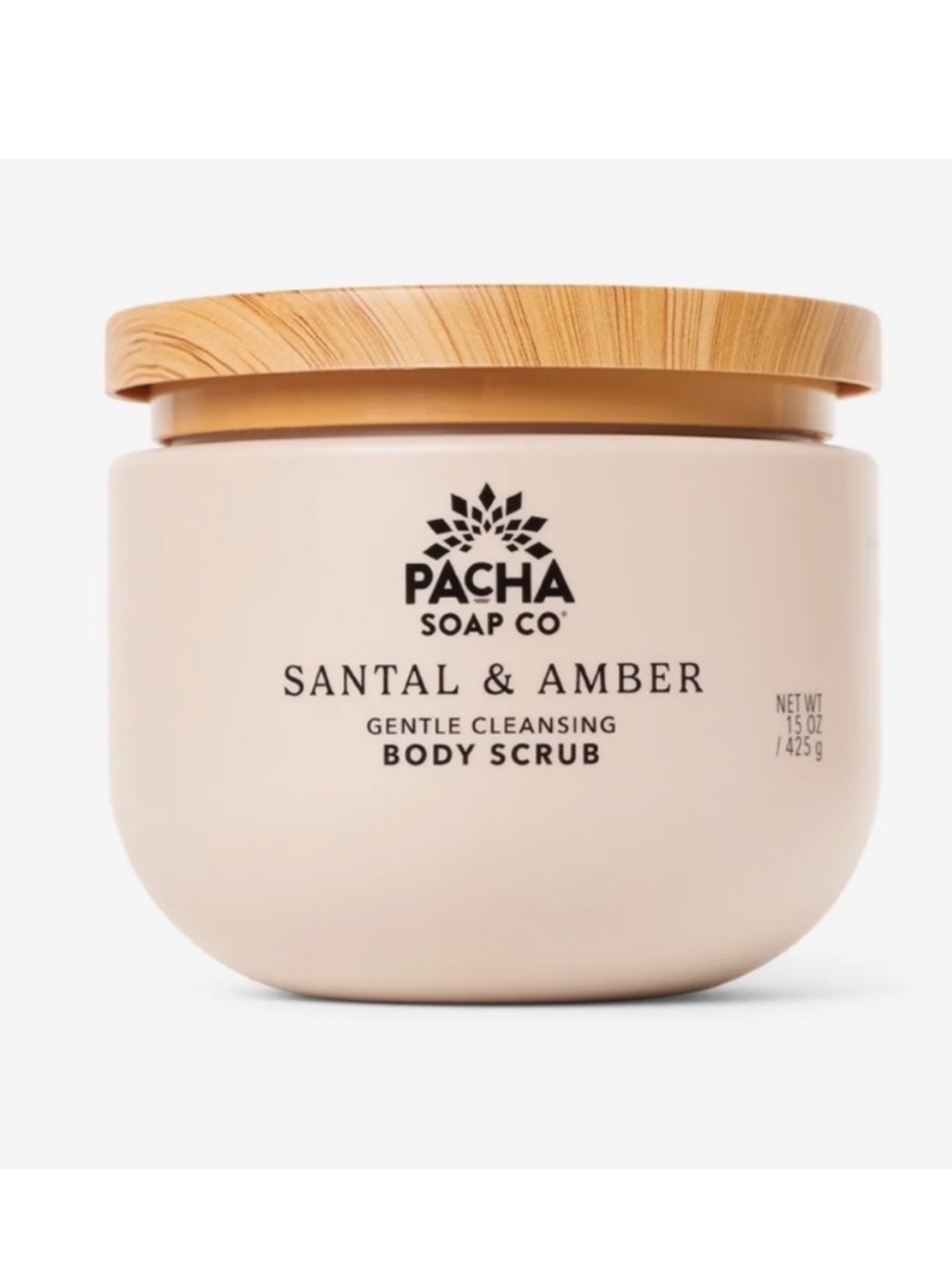 New 15 oz Santal & Amber Body Scrub Pacha soap co